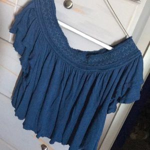 Free people off the shoulder crop top